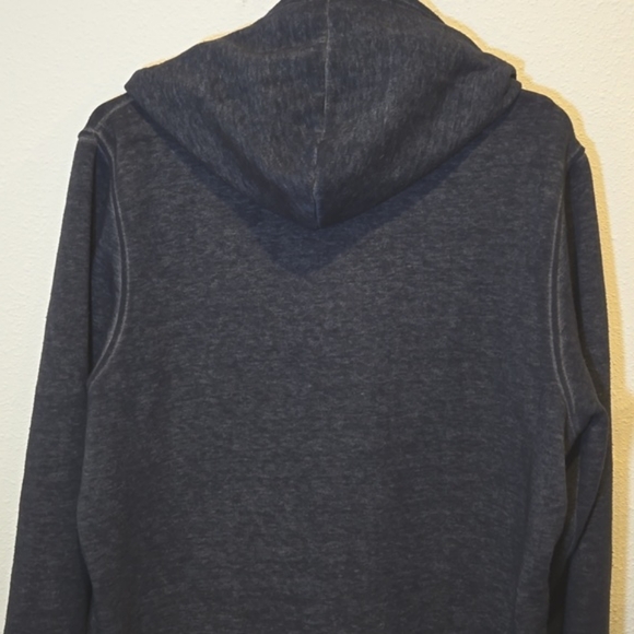 Hard Rock Café Seattle Zip Up Hoodie Medium Navy Blue - Picture 6 of 9